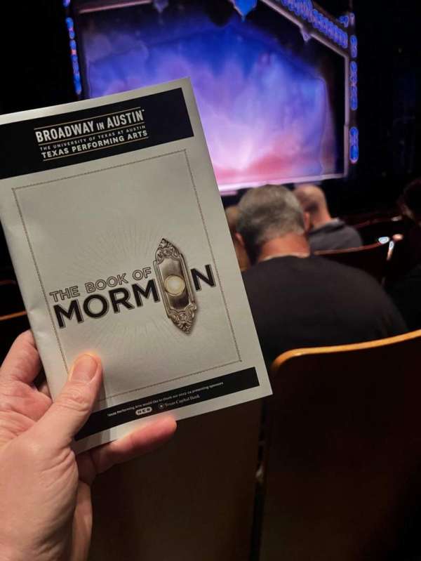 Bass Concert Hall, section: Orchestra 1, row: F, seat: 105