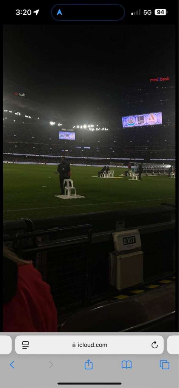 Marvel Stadium, section: L1S18-R, row: B, seat: 26