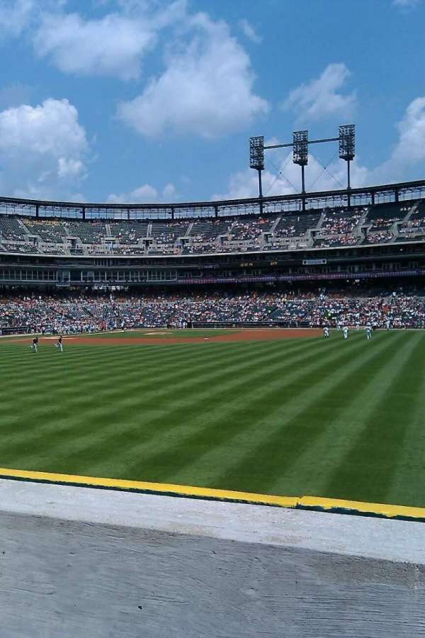 Comerica Park, section: 117, row: g, seat: 1