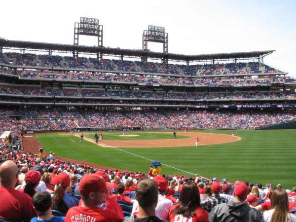 Citizens Bank Park, section: 109, row: 28, seat: 3