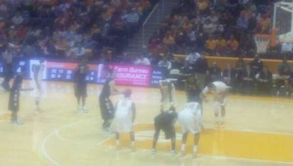 Thompson-Boling Arena, section: 119, row: 12, seat: 9
