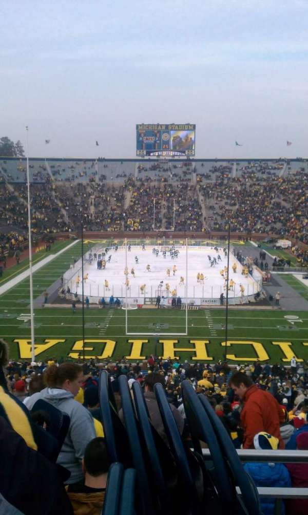 Michigan Stadium, section: 12, row: 40, seat: 1