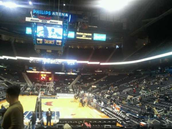 State Farm Arena, section: 102, row: d, seat: 12