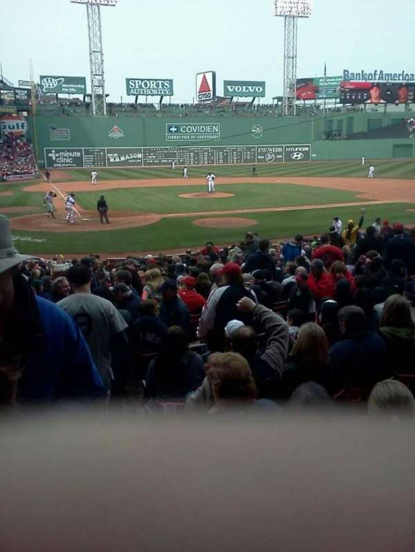 Fenway Park, section: Field Box 38, row: L, seat: 9