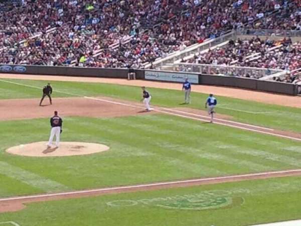 Target Field, section: 121, row: 22, seat: 4