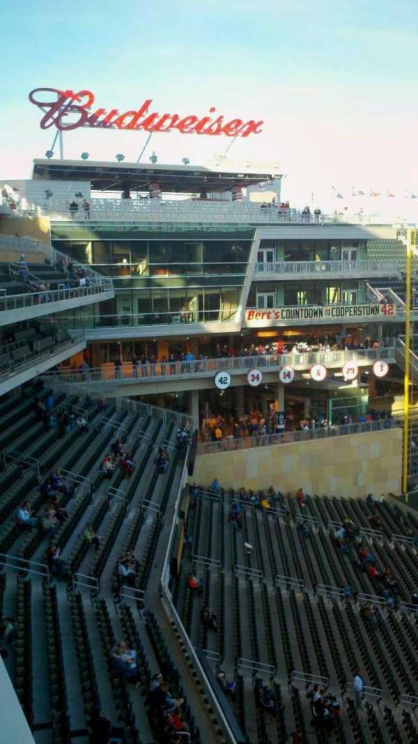 Target Field, section: 223, row: 1, seat: 6