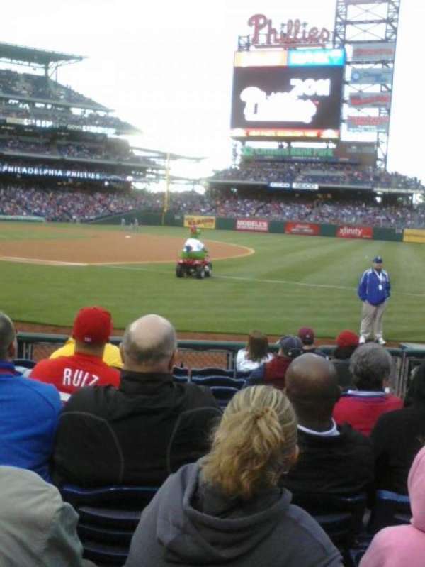 Citizens Bank Park, section: 113, row: 9, seat: 4