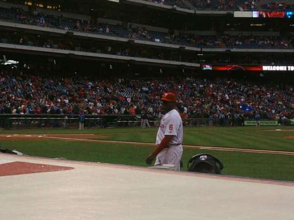 Citizens Bank Park, section: 116, row: 1, seat: 1