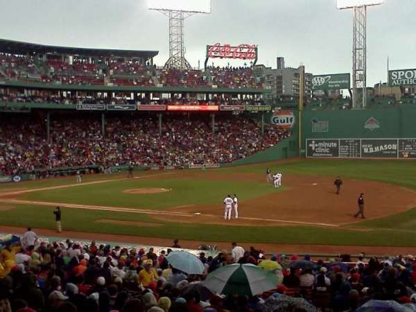 Fenway Park, section: Loge Box 110, row: JJ, seat: 3
