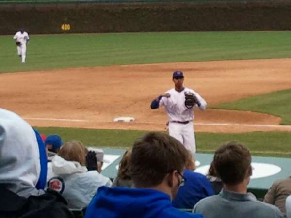 Wrigley Field, section: 112, row: 1, seat: 17