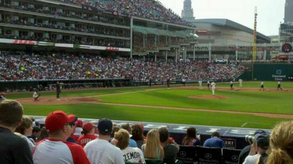 Progressive Field, section: 142, row: p, seat: 10