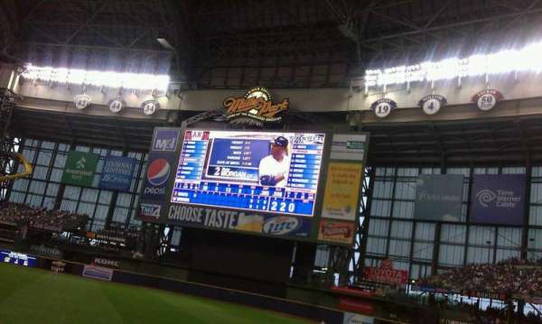 American Family Field, section: 110, row: 16, seat: 12