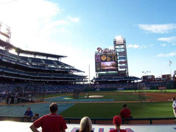 Citizens Bank Park, section: 116, row: 4, seat: 1