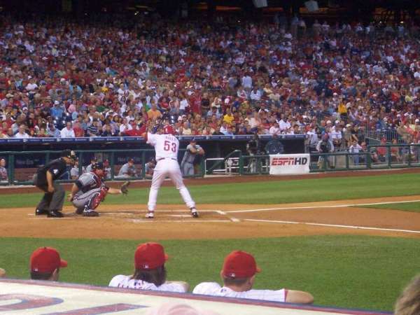 Citizens Bank Park, section: 116, row: 4, seat: 1
