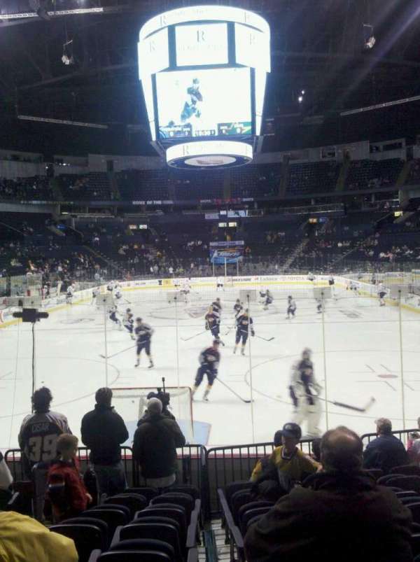 Bridgestone Arena, section: 101, row: d, seat: 11