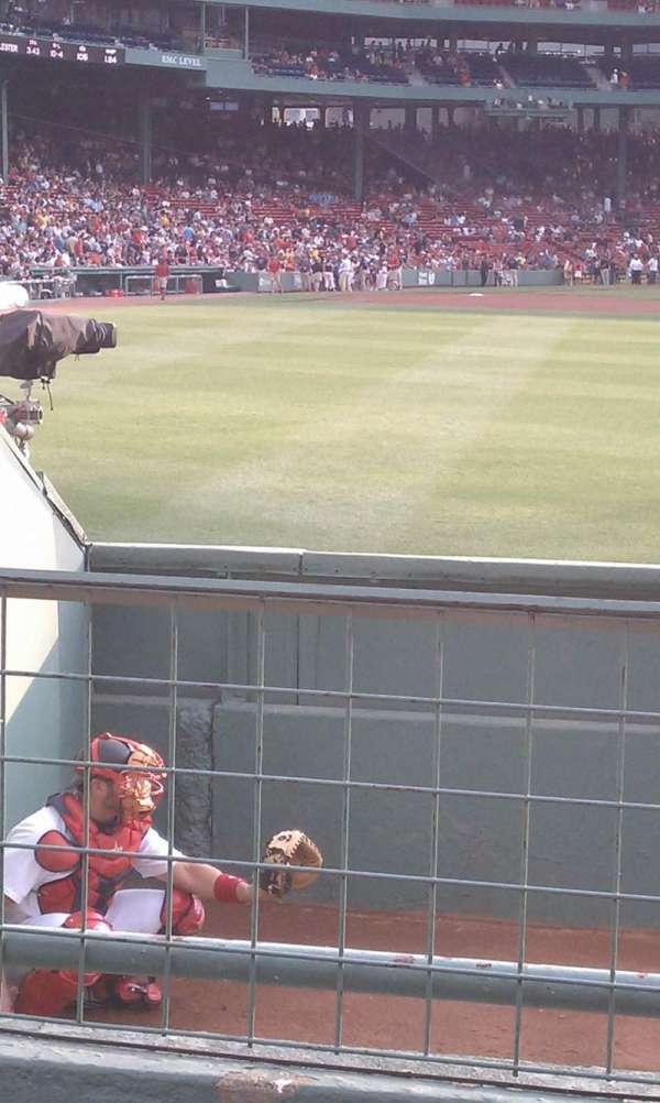 Fenway Park, section: Bleacher 41, row: A, seat: 23