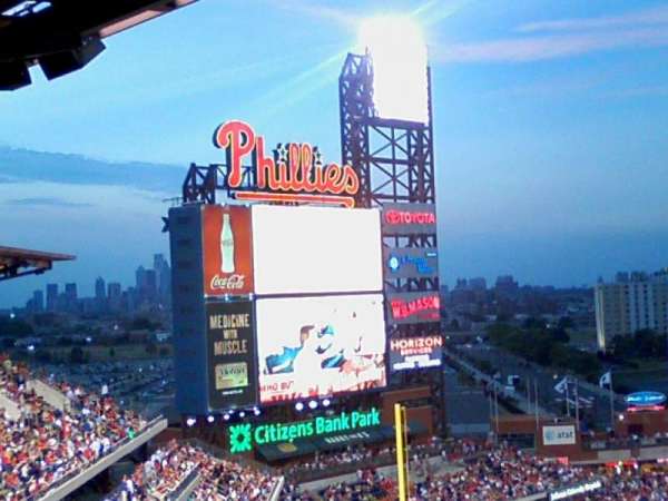 Citizens Bank Park, section: 433, row: 12, seat: 9