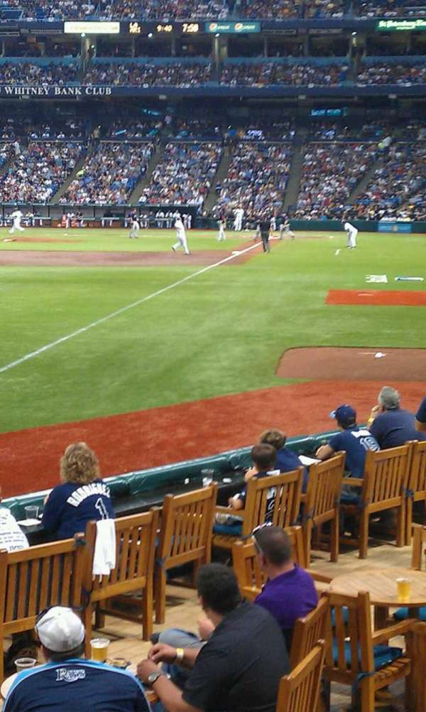 Tropicana Field, section: 137, row: p, seat: 1