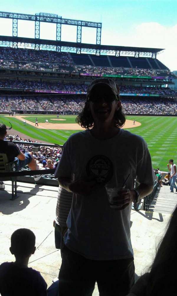 Coors Field, section: 119, row: 5, seat: 4