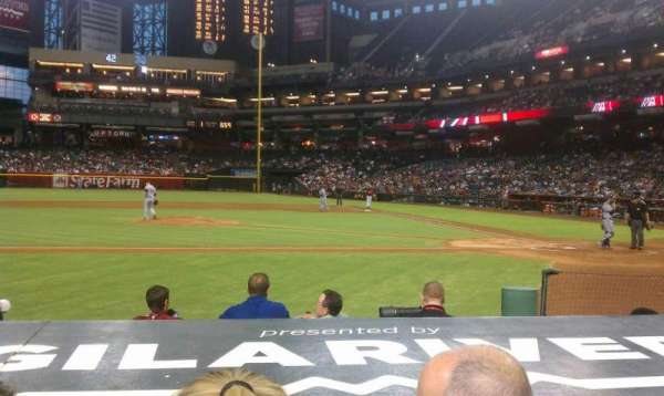 Chase Field, section: N, row: 8, seat: 3