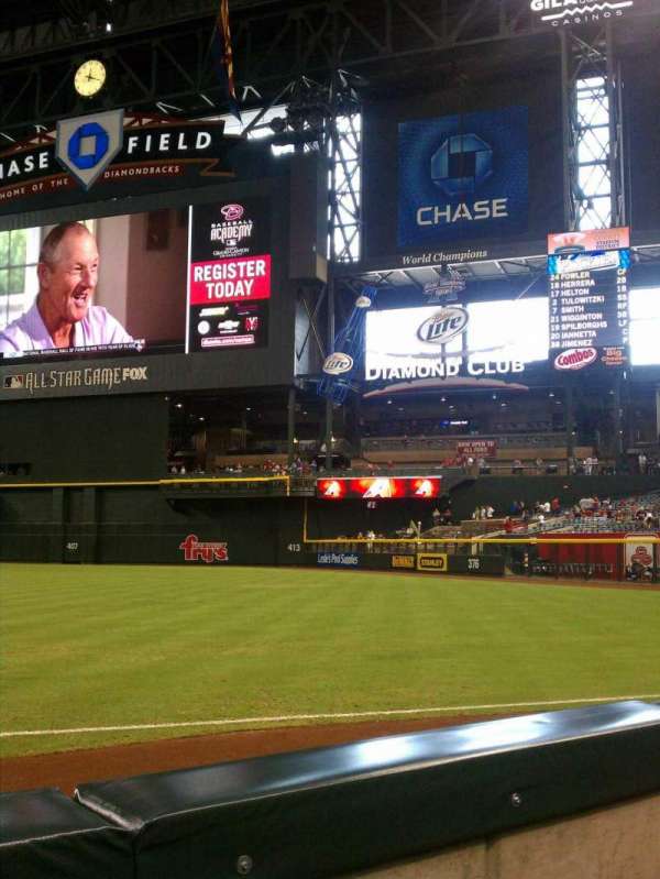 Chase Field, section: 111, row: 2, seat: 12