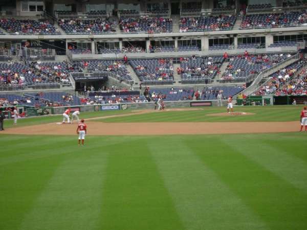 Nationals Park, section: 142, row: A, seat: 18
