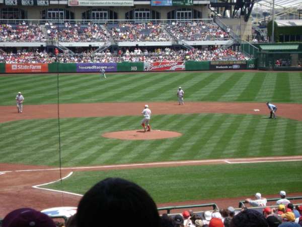 PNC Park, section: 114, row: W, seat: 10
