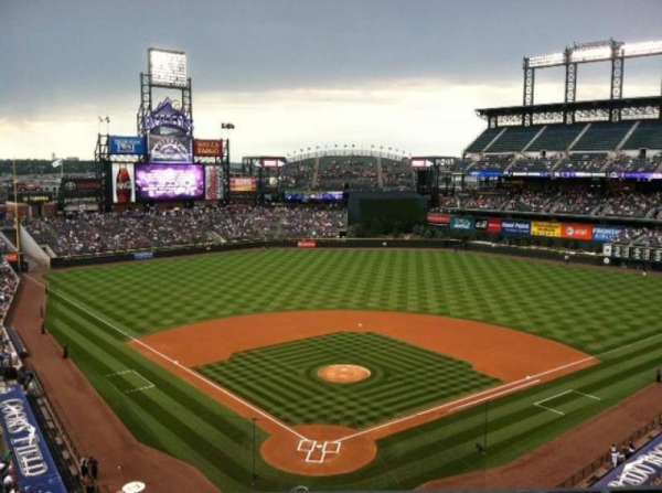 Coors Field, section: L331, row: 1, seat: 2