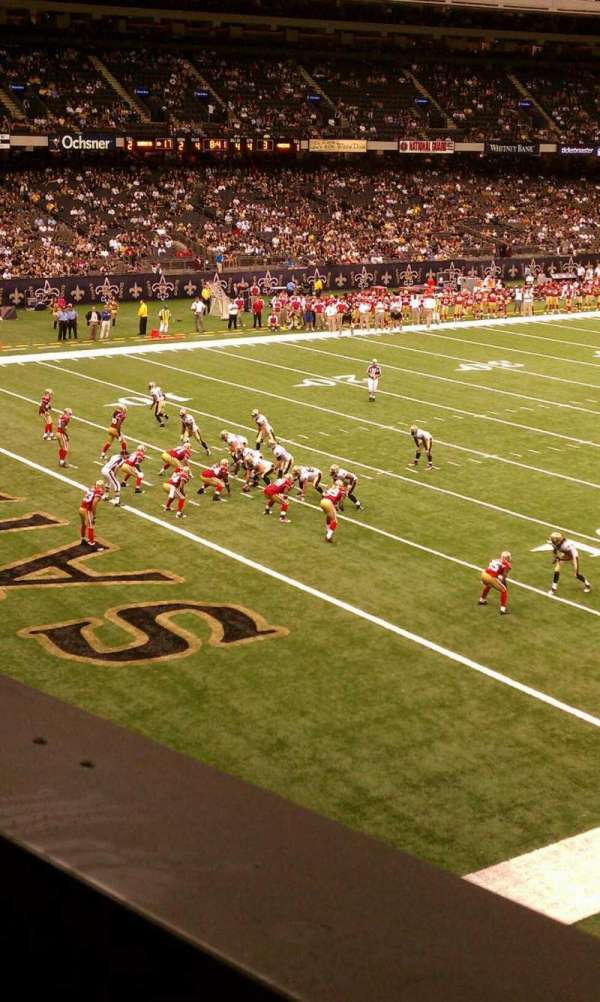 Caesars Superdome, section: 277, row: 1, seat: 10