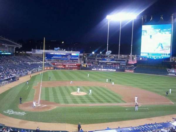 Kauffman Stadium, section: 312, row: A, seat: 15