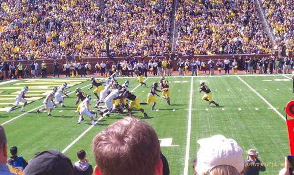 Michigan Stadium, section: 4, row: 9, seat: 16