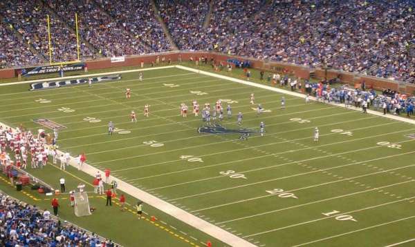 Ford Field, section: 339, row: 20, seat: 8