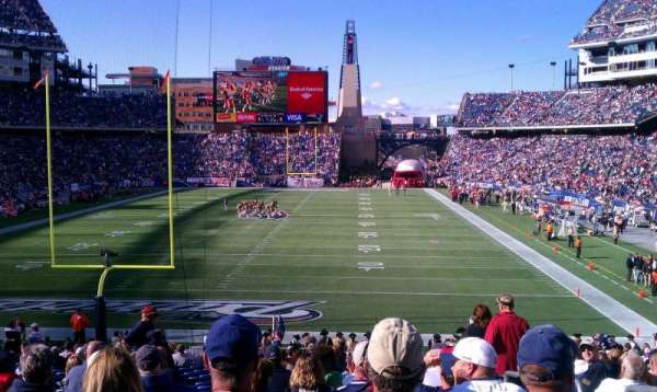 Gillette Stadium, section: 120, row: 29, seat: 2