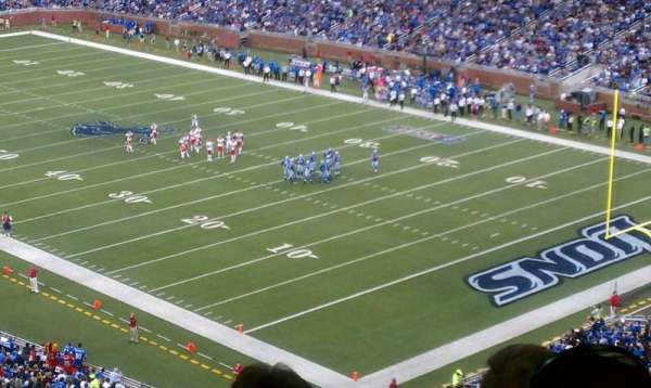 Ford Field, section: 339, row: 20, seat: 8