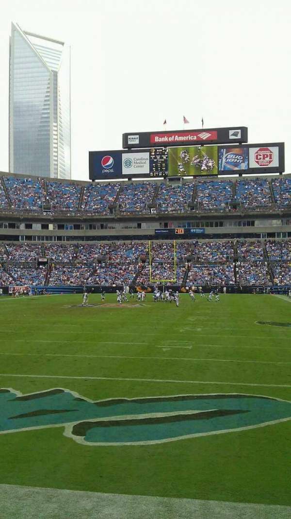 Bank of America Stadium, section: 140, row: 3, seat: 11