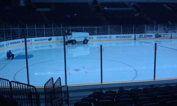 Bridgestone Arena, section: 114, row: JJ, seat: 20