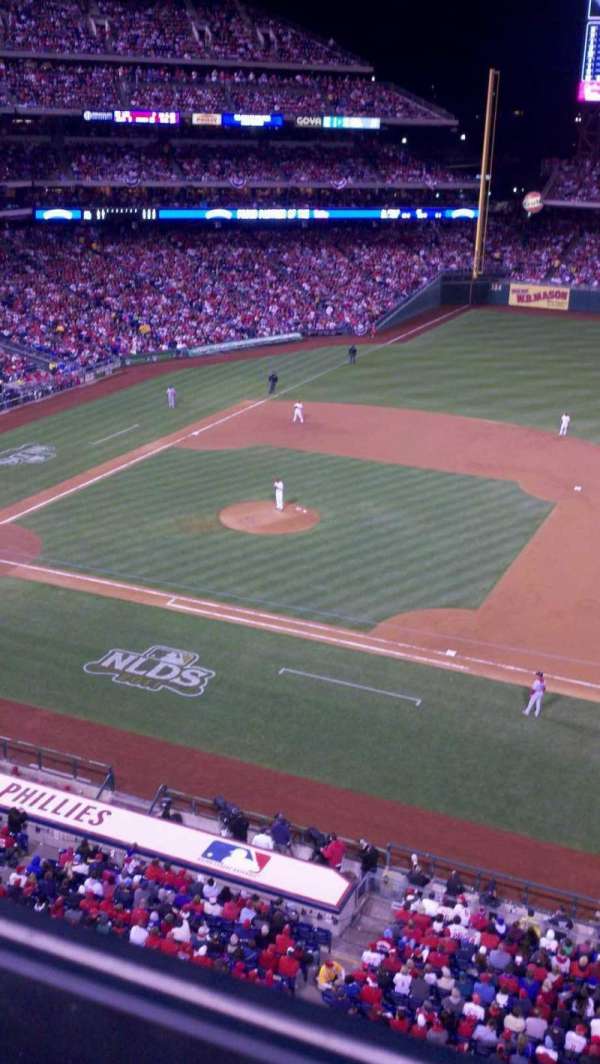 Citizens Bank Park, section: 314, row: 1, seat: 8
