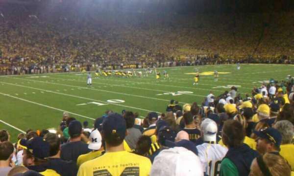 Michigan Stadium, section: 6, row: 8, seat: 21