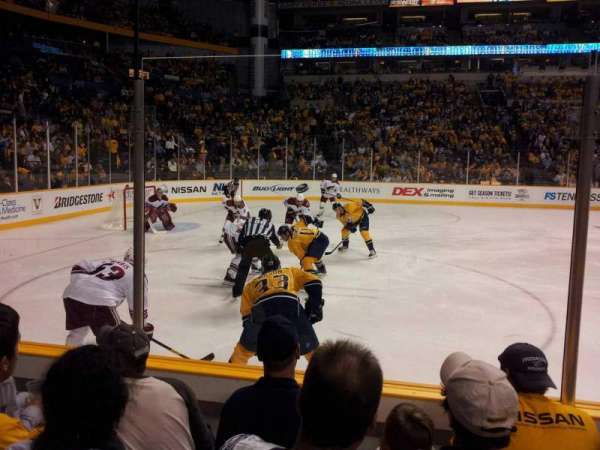 Bridgestone Arena, section: 114, row: Dd, seat: 13