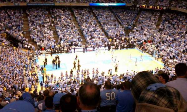 Dean E. Smith Center, section: 223, row: O, seat: 1