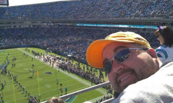 Bank of America Stadium, section: 502, row: 1B, seat: 9