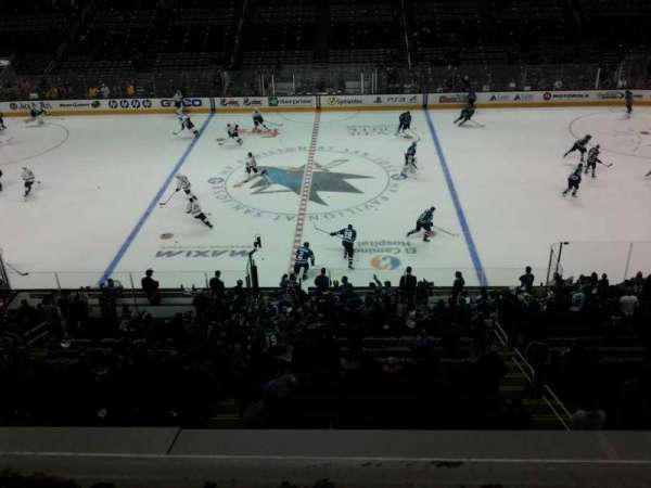 SAP Center, section: 201, row: 1, seat: 7