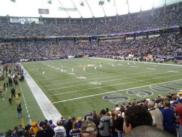 Mall of America Field, section: 102, row: 19, seat: 6