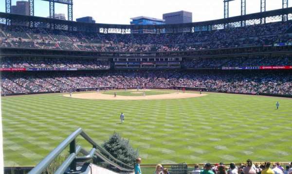 Coors Field, section: 160, row: 17, seat: 16