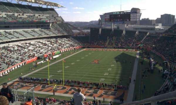 Paycor Stadium, section: 222, row: 22, seat: 1
