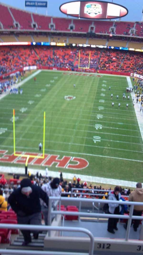 Arrowhead Stadium, section: 312
