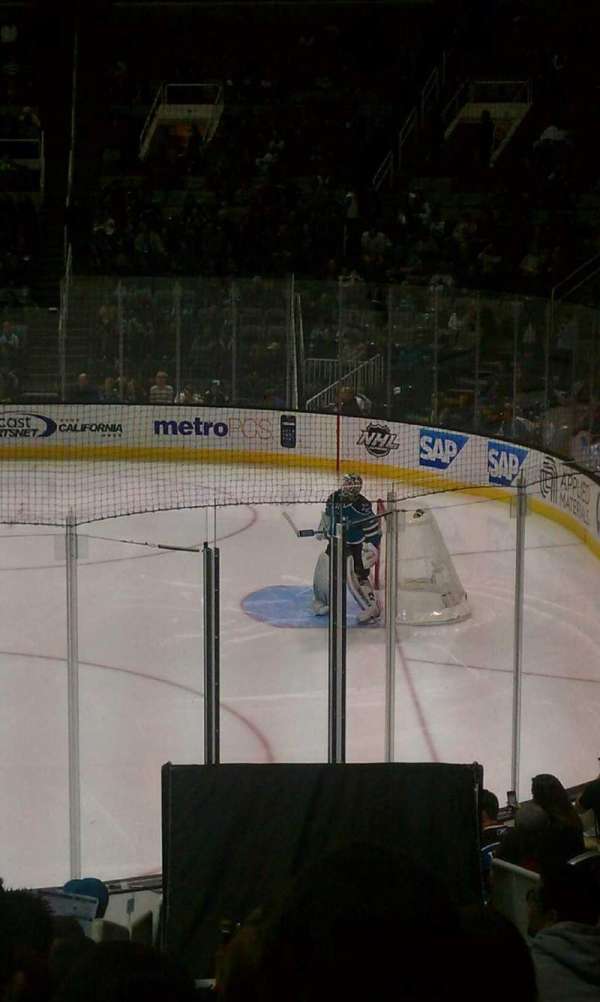 SAP Center, section: 113, row: 14, seat: 6
