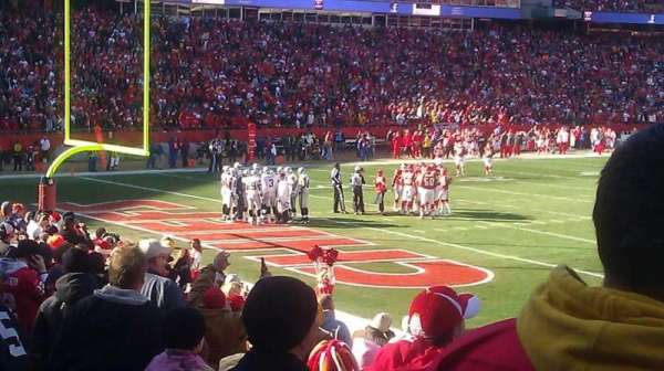 Arrowhead Stadium, section: 107, row: 16, seat: 13