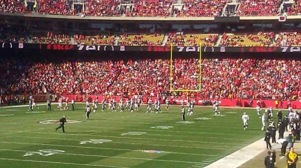 Arrowhead Stadium, section: 107, row: 16, seat: 13