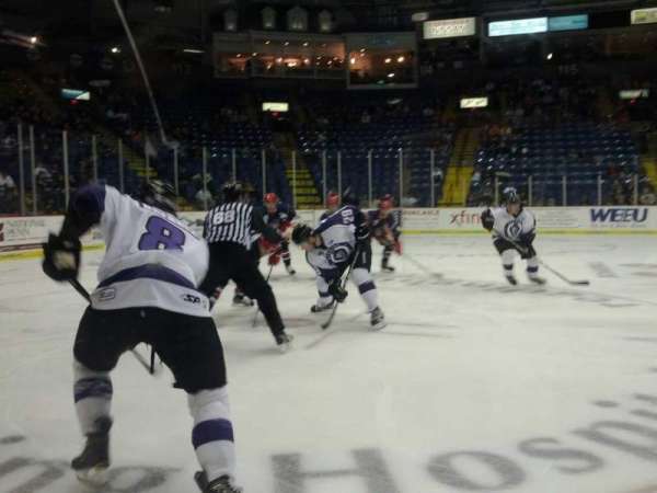Santander Arena, section: 107, row: A, seat: 9